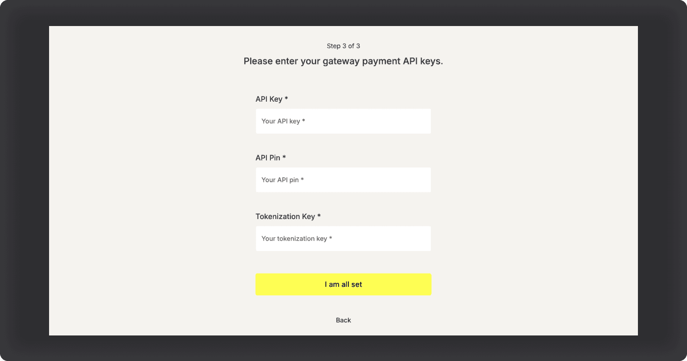 API key