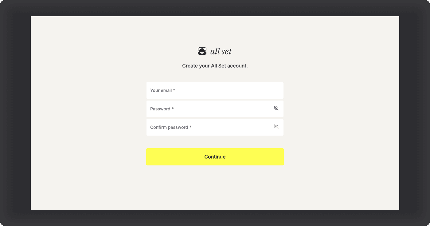 Sign Page
